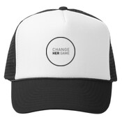 Black Trucker Cap - Mesh Back